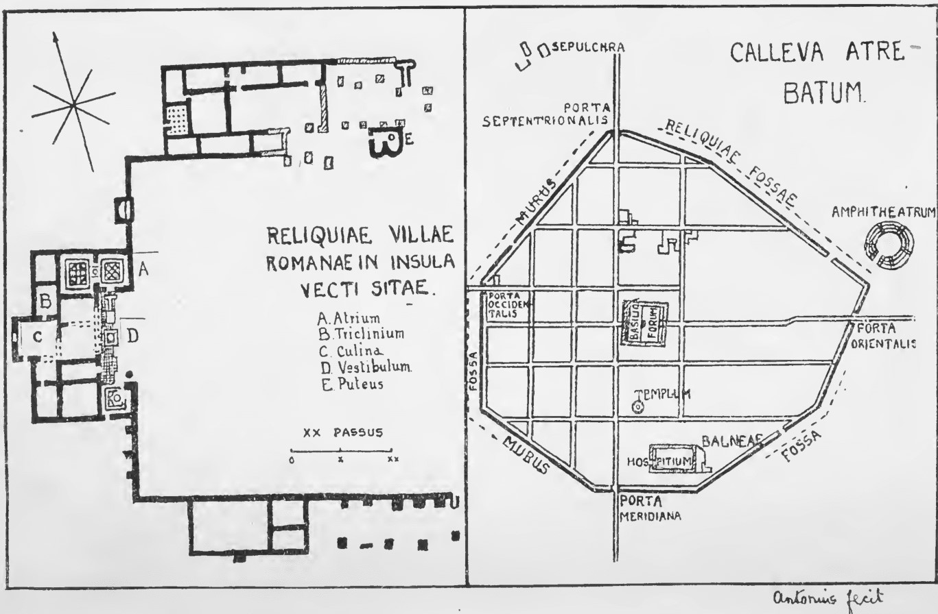 Reliquiae villae Romanae in insula Vecti sitae, Calleva Artebatum